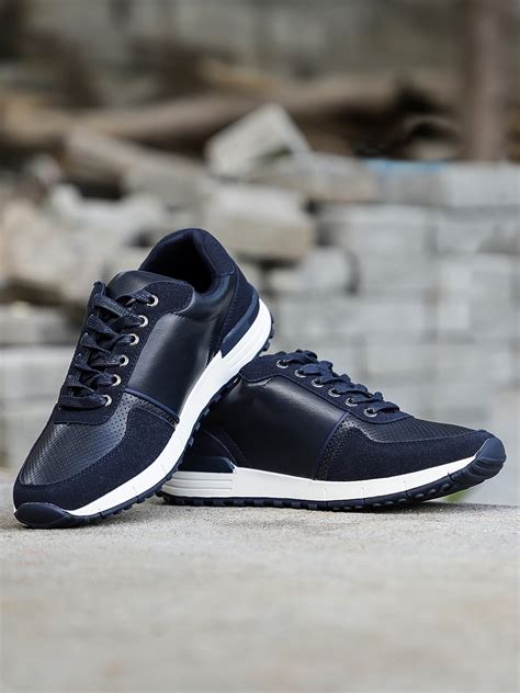 navy blue men's sneakers